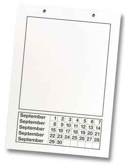 Dauerkalender DIN A4 Deckb.+ Monats.