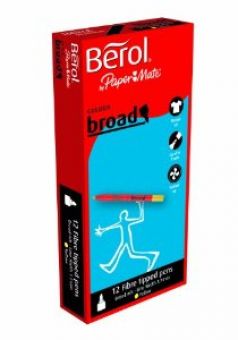 Berol Colour Broad 12 Stifte sortiert