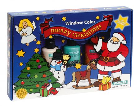 Window Color Set "Merry Christmas"