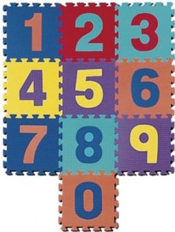 Puzzle-Matten-Set "Zahlen mit Rundrücken"