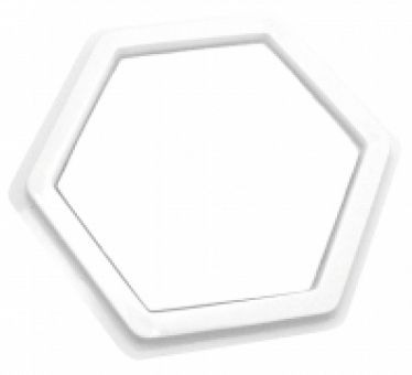 Riesenstempelkissen blanko,Hexagon