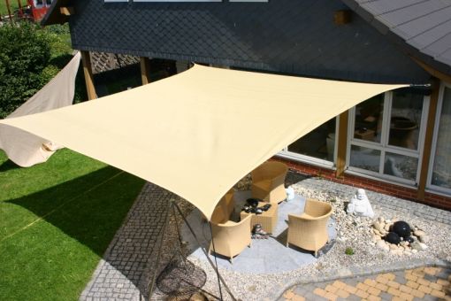 Sonnensegel Triangle 5 x 5 x 5 m, beige